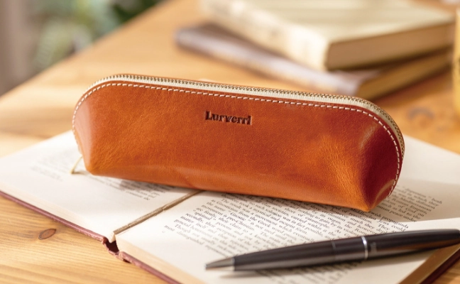 オイルレザーペンケース